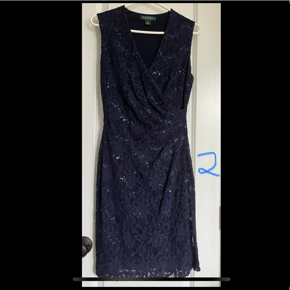 Ralph Lauren Formal Navy Dress